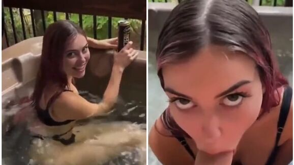 Olivia Mae Hot Tub Blowjob Leaked