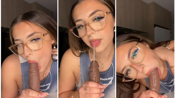 Lilith Cavaliere Extra Sloppy Dildo BJ Leaked