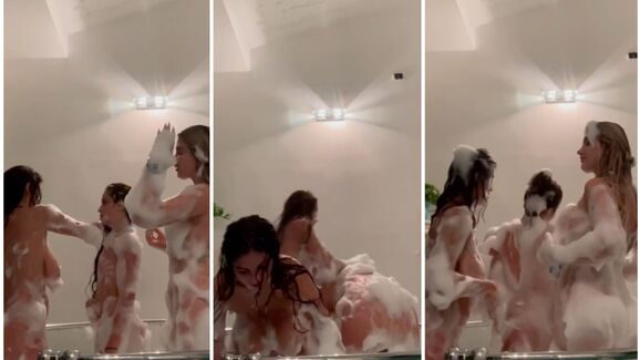 Mati Marroni & EmarrB Soapy Nude Bath Leaked