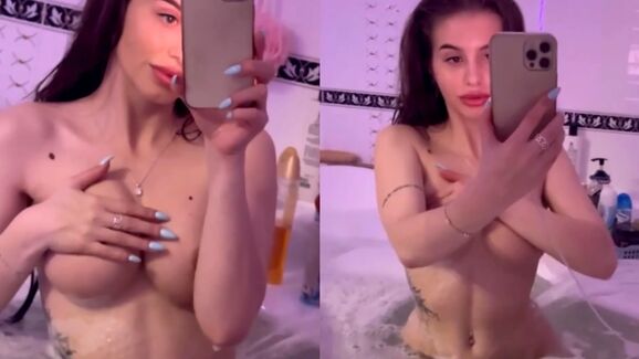 Ilona Korinets Nude Bathtub Tease Leaked