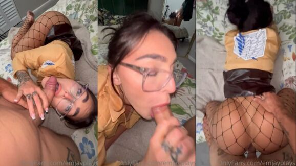 Emily Rinaudo AOT Cosplay Sextape Leaked