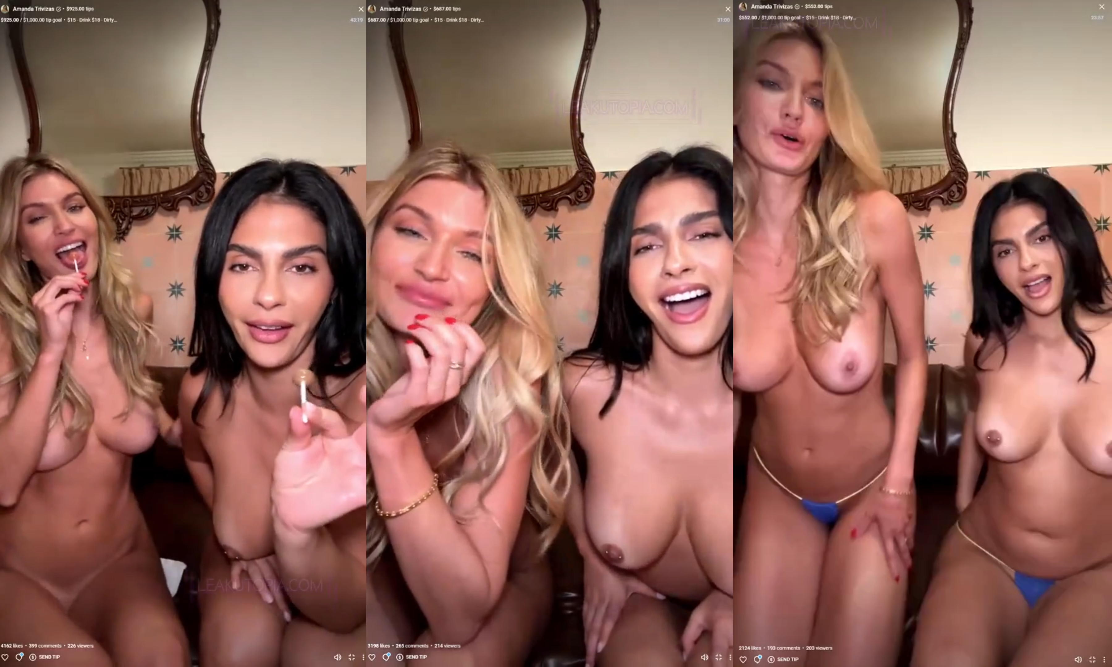 Hayley Maxfield Live With Amanda Trivizas Leaked