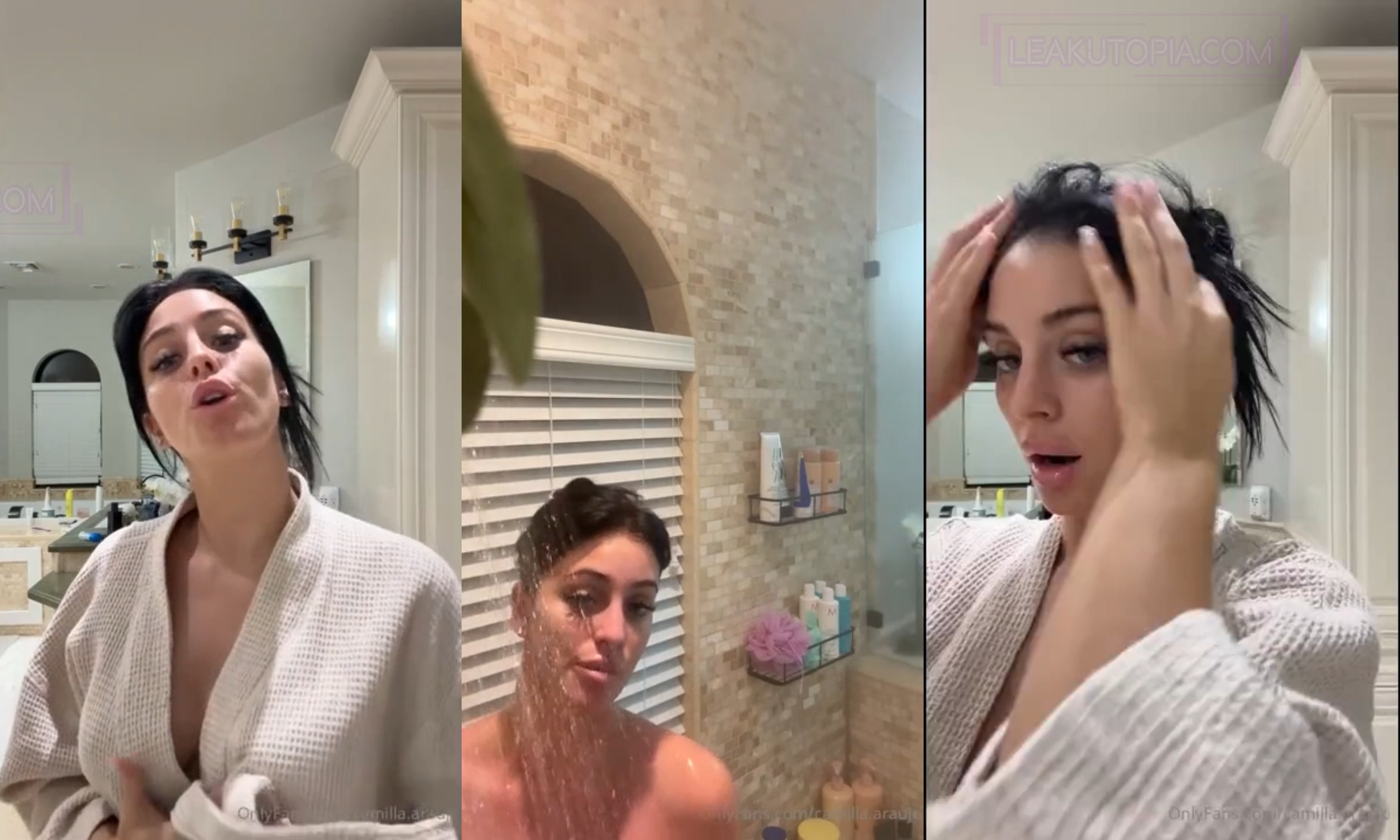 Camilla Araujo Shower Dildo Fuck Leaked