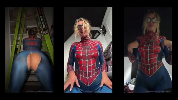 Kirstentoosweet Spider Girl Striptease Leaked
