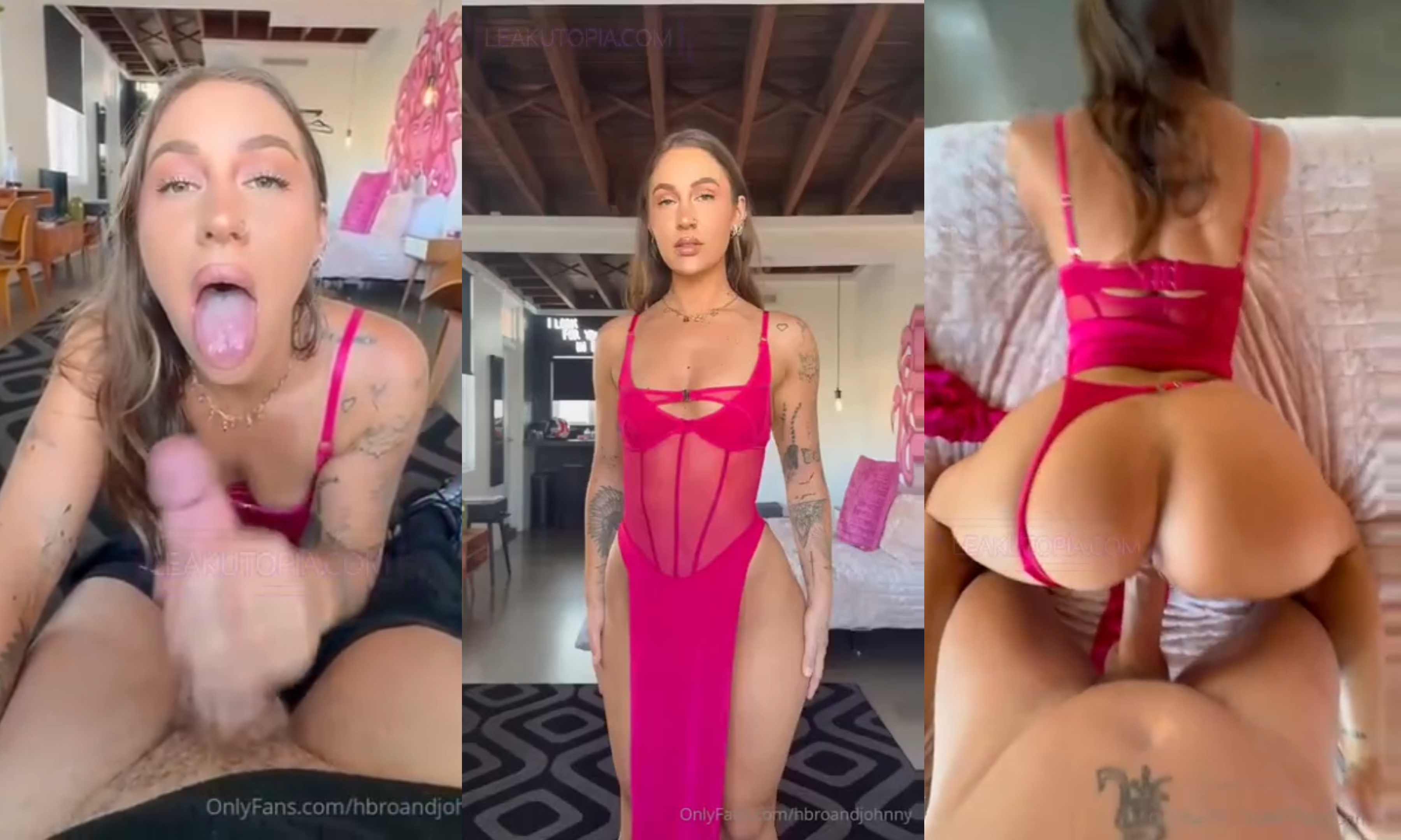 Holly Brougham Sex In A Sheer Pink Lingerie Leaked