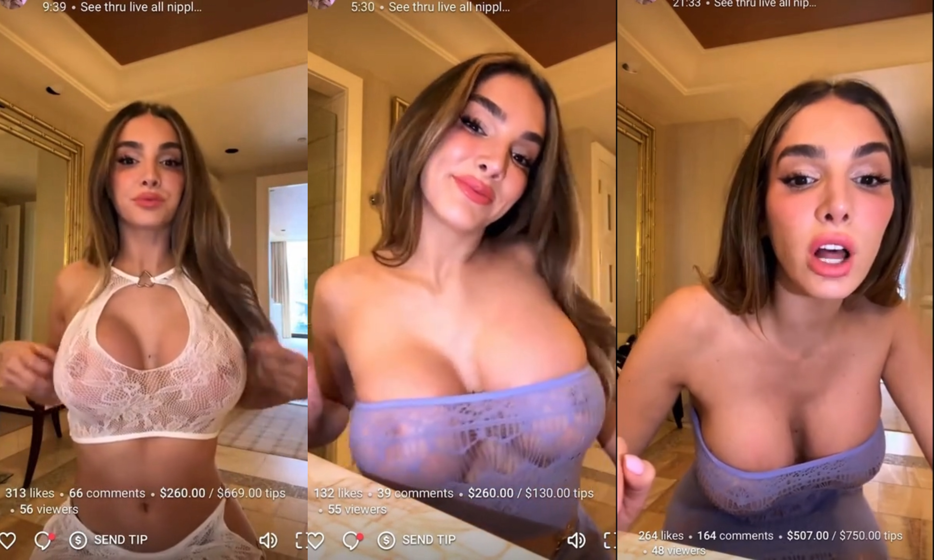 Lyna Perez See Through Outfit Livestream Leaked
